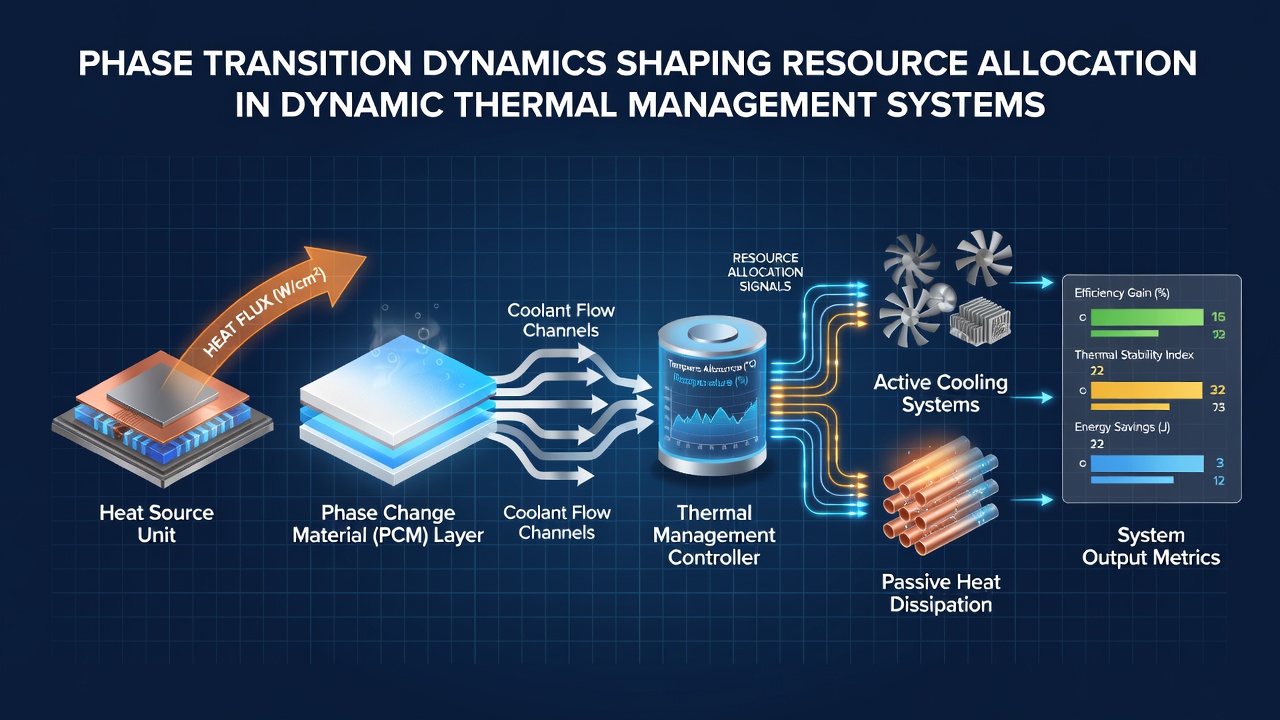 Phase Transition Dynamics Shaping Resource Allocation in Dynamic Thermal Management Systems